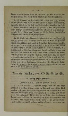 Rom ein Freistaat, von 509 bis 30 vor Chr.