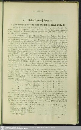 XI. Arbeiterversicherung