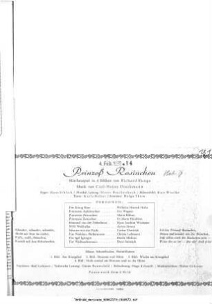 Prinzeß Rosinchen