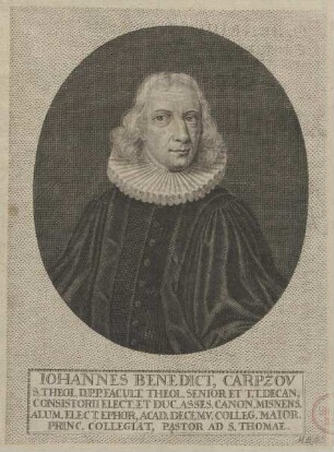 Bildnis des Iohannes Benedict Carpzov