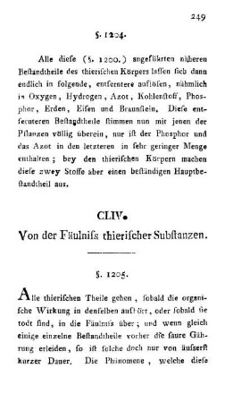 CLIV. Von der Fäulniss thierischer Substanzen.