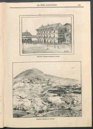 [Vista de] Bolivia - Palacio de Gobierno en La Paz.