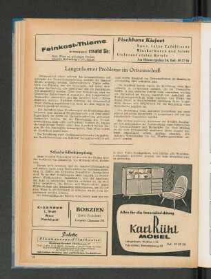Langenhorner Probleme im Ortsausschuß