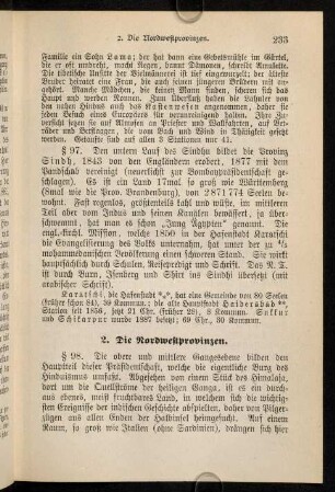 2. Die Nordwestprovinzen (§98-104)
