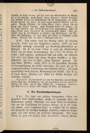 2. Die Nordwestprovinzen (§98-104)