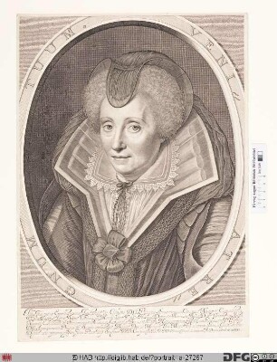 Bildnis Louise, Gräfin von Nassau-Dillenburg, Prinzessin von Oranien, geb. de Coligny