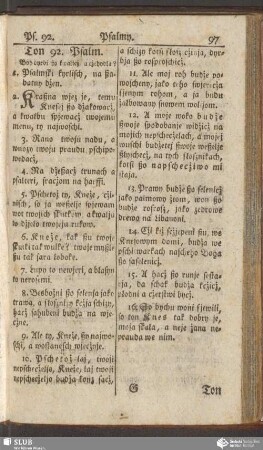 Ton 92. Psalm
