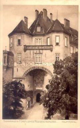Ansicht des Residenzschlosses in Simaringen