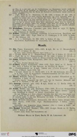 Musik (Nr. 331-556)