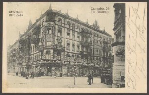 Ansichtskarte Warenhaus Max Codik, Wrangelstraße 20, Ecke Pücklerstraße
