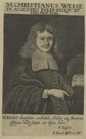 Bildnis des Christianus Weise