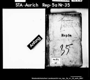 Das Vermögen des Chr. M. v. Frese zu Hinte