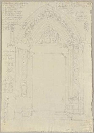 Das Portal der Kirche Santa Maria della Salute zu Viterbo