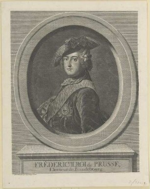 Bildnis des Fréderic II de Prusse