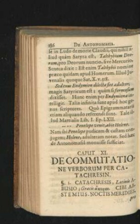 Caput XI. De Commutatione Verborum Per Catachresien.