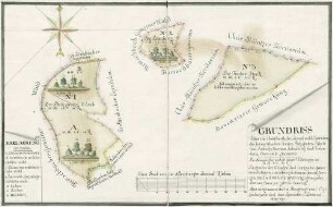 Grundriss über die Churfürstliche Cammeralwald-Districten des Hemsbacher Forstes Pfaltzgrafen Busch und Bannholz Oberamts Ladenburg und Frauenheck Oberamts Lindenfels