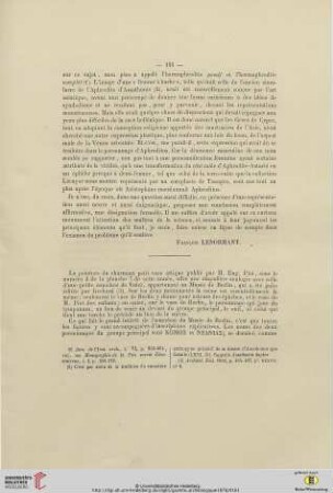 [Observation sur un des vases athéniens]: [publié dans la planche VII]