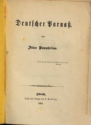 Deutscher Parnaß