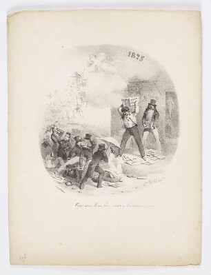 Vous avez beau faire, vous ne l’échapperez pas, Titelblatt der Folge "Album pour 1825"