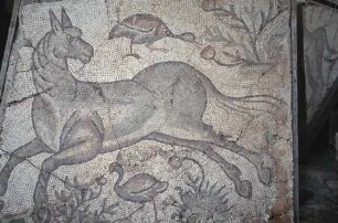 Mosaikfragment mit Tieren