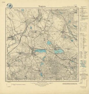 2459 (alte Nr.: 1063) Wangerin, Meßtischblatt (4cm - Karte)