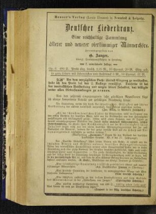 Heuser's Verlag (Louis Heuser) in Neuwied & Leipzig