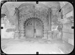 Gotha. Schloss Friedenstein, Ostflügel, Portal des Zeughauses