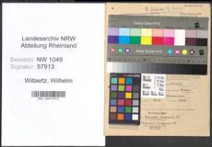 Entnazifizierung Wilhelm Wilbertz , geb. 18.08.1882 (Arbeiter)