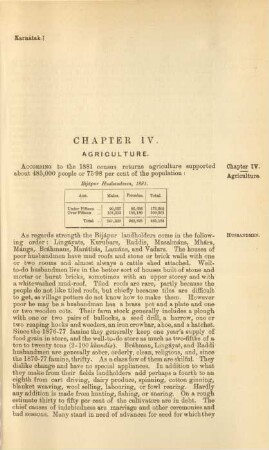 Chapter IV. Agriculture