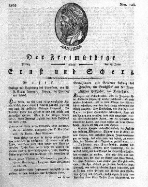 Nro. 128, Freitag, den 28. Juny 1805