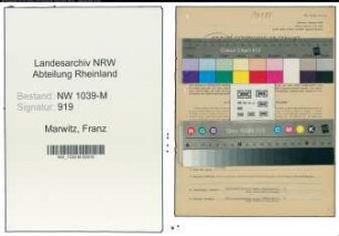 Entnazifizierung Franz Marwitz , geb. 07.10.1910 (Dentist)
