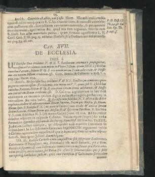Cap. XVII. De Ecclesia.