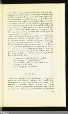 Über das Husten