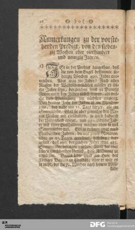 Anmerkungen zu der vorstehenden Predigt.