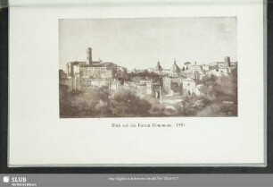 Blick auf das Forum Romanum. 1826