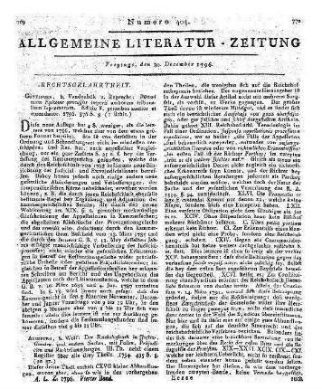 [Natter, J. J.]: Ueber die Freundschaft. Leipzig: [s.n.] 1796