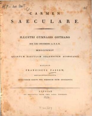 Carmen saeculare