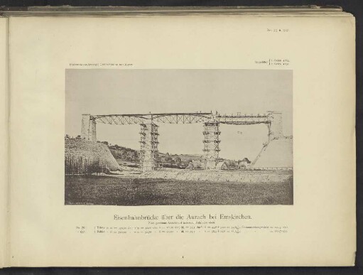 Eisenbahnbrücke über die Aurach bei Emskirchen.