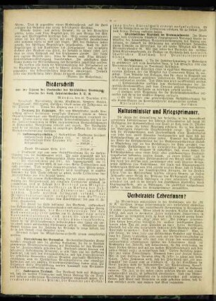 Kultusminister und Kriegsprimaner
