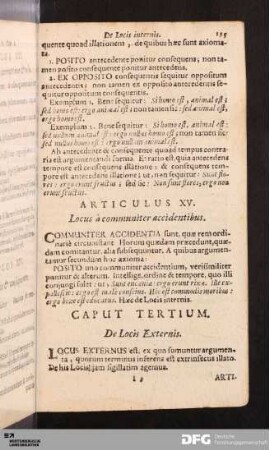 Caput Tertium.