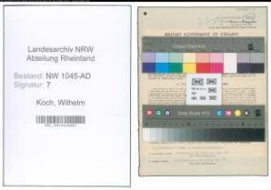 Entnazifizierung Wilhelm Koch , geb. 27.05.1906 (Beamter)