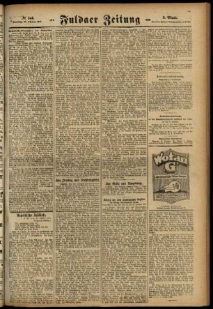 Zweite Ausgabe vom Samstag, den 20. Oktober 1917.
