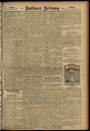 Zweite Ausgabe vom Samstag, den 20. Oktober 1917.
