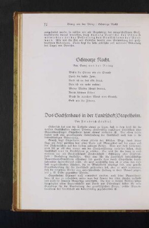 Das Sachsenhaus ind er LAndschaft Stapelholm. Von Friedrich Saeftel.