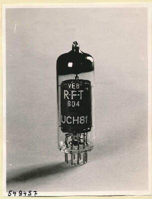 Elektronenröhre UCH81, R.F.T 604, Foto 1954