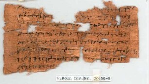 Inv. 20350-9, Köln, Papyrussammlung