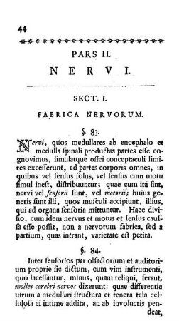 Sect. I. Fabrica Nervorum.