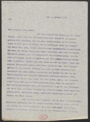 Brief an Robert Oehme : 03.10.1914