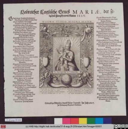 Lobreicher Englische Grueß Mariae, der seligsten Jungkfrawen Mutter Jesu