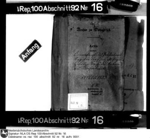 Vermessungs- und Abgabenverzeichnisse der schatzpflichtigen Stätten in der Vogtei Ankum (Kirchspiele Ankum und Bersenbrück)